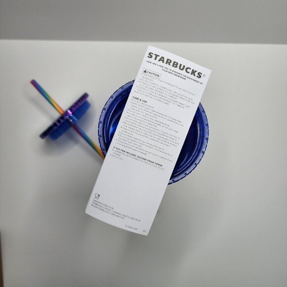 Disney Pride Collection Starbucks® Tumbler with Straw – Blue Mickey Mouse - Picture 4 of 6